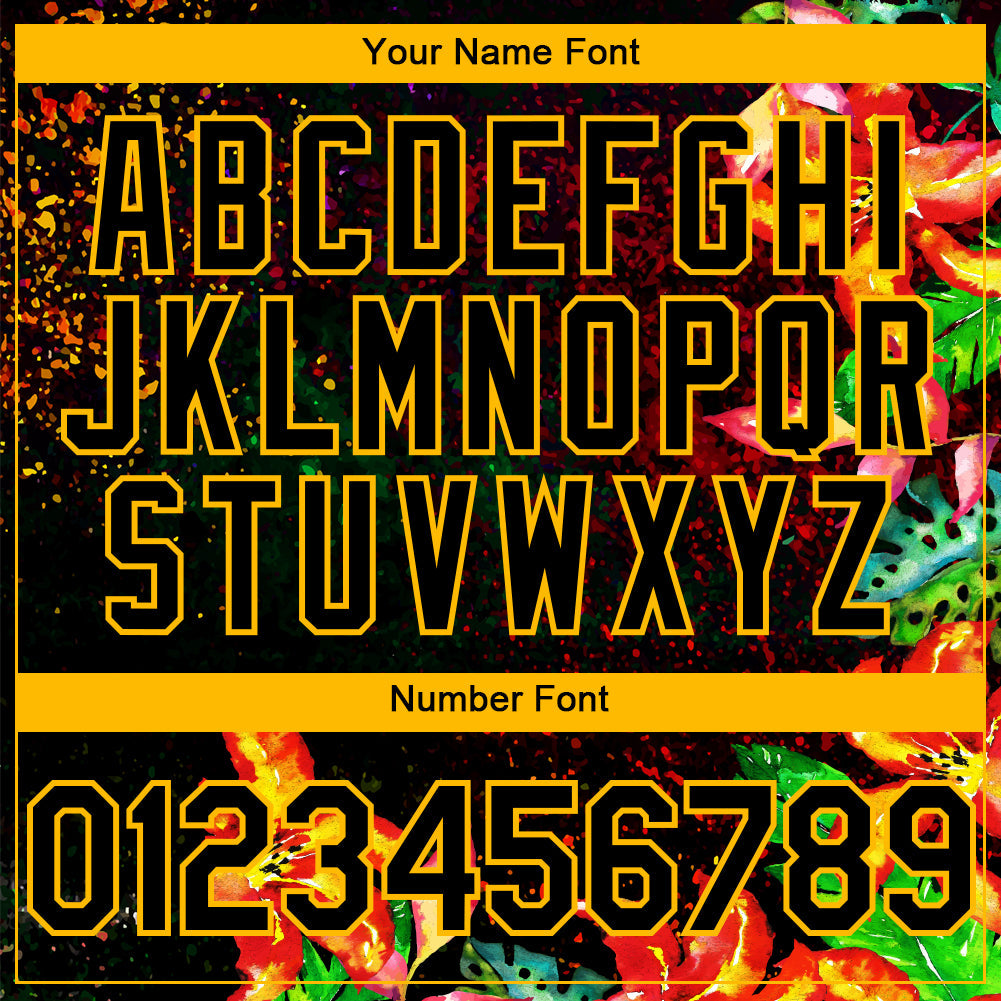 Custom Black Gold 3D Pattern Design Holi Festival Color Powder Authentic Baseball Jersey - Sky-Custom