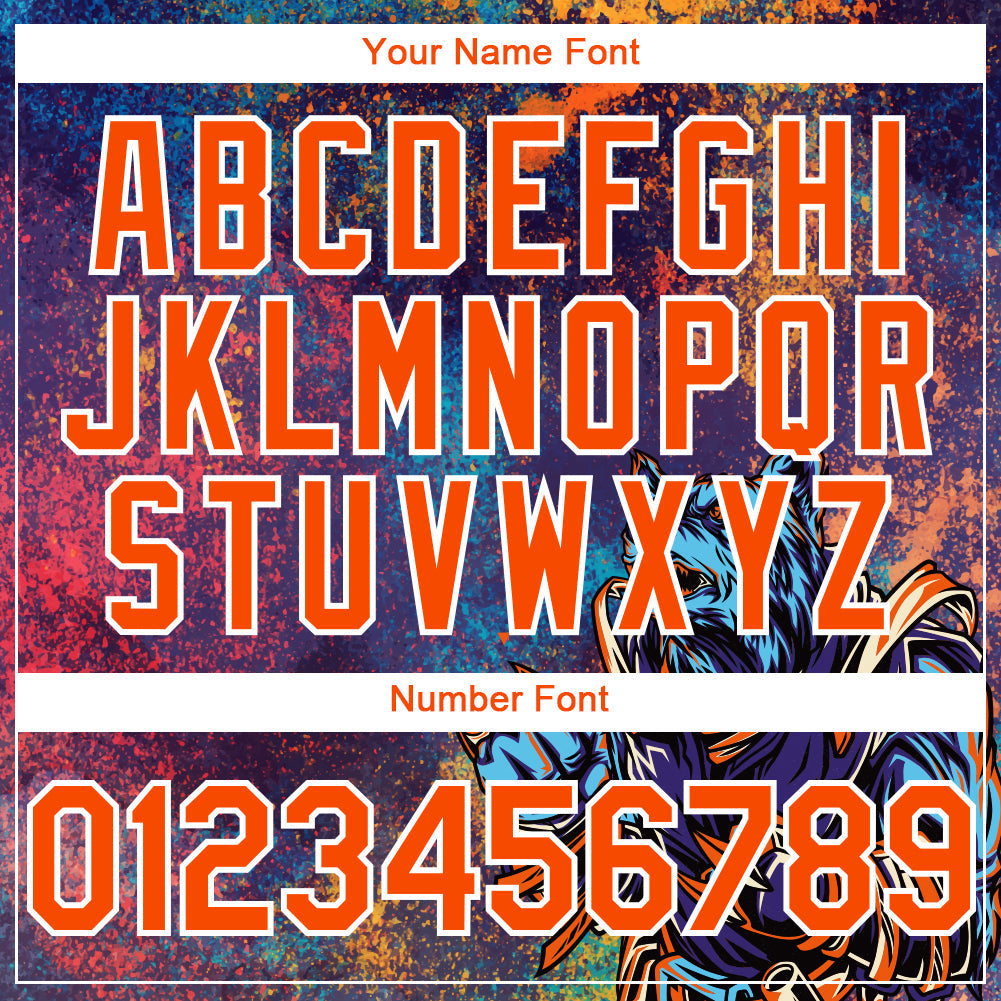 Custom Purple Orange-White 3D Pattern Design Holi Festival Color Powder Authentic Baseball Jersey - Sky-Custom