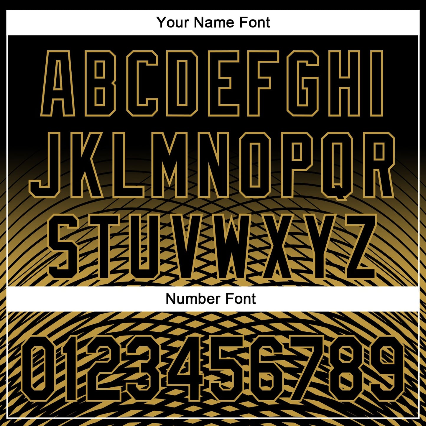 Custom Black Old Gold 3D Pattern Design Gradient Lines Authentic Baseball Jersey - Sky-Custom