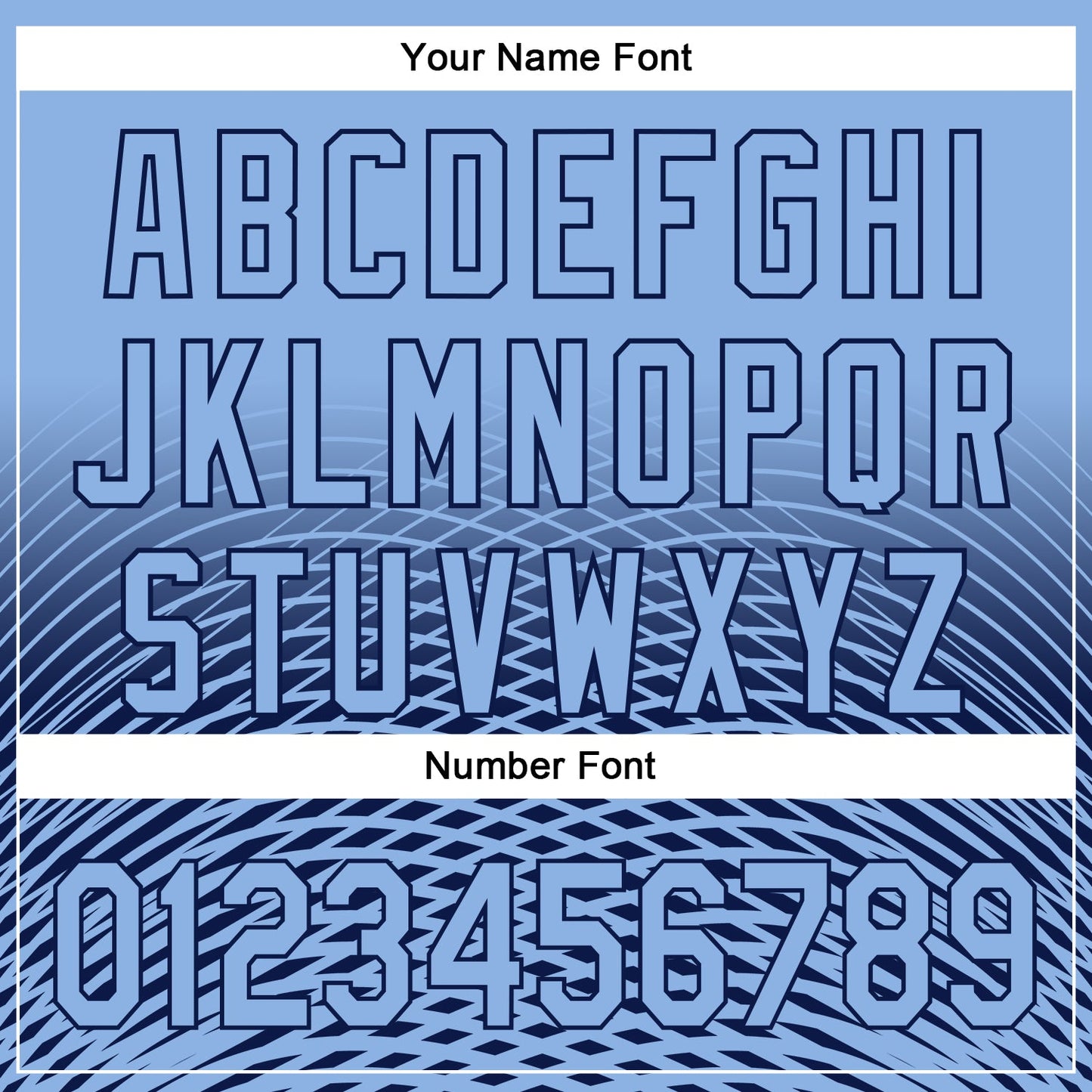 Custom Light Blue Navy 3D Pattern Design Gradient Lines Authentic Baseball Jersey - Sky-Custom