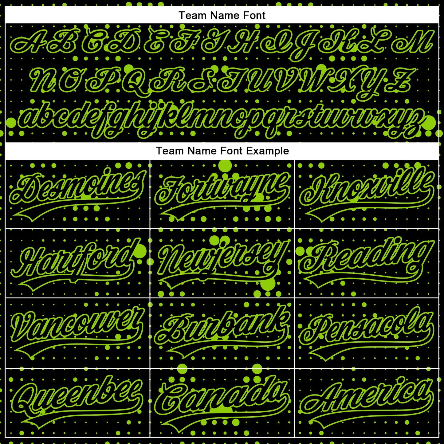 Custom Black Neon Green 3D Pattern Design Geometric Halftone Dots Authentic Baseball Jersey - Sky-Custom