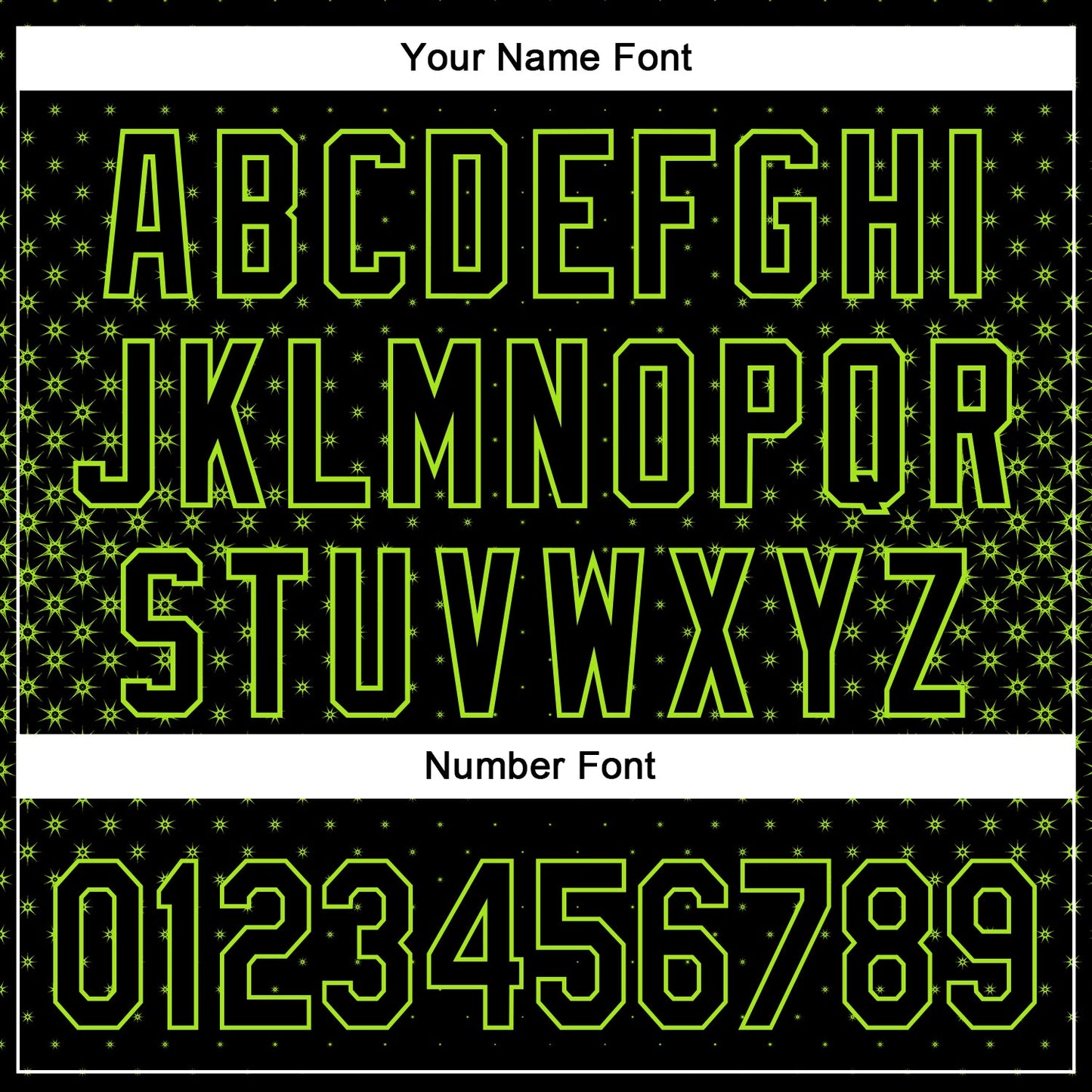 Custom Black Neon Green 3D Pattern Design Geometric Stars Authentic Baseball Jersey - Sky-Custom