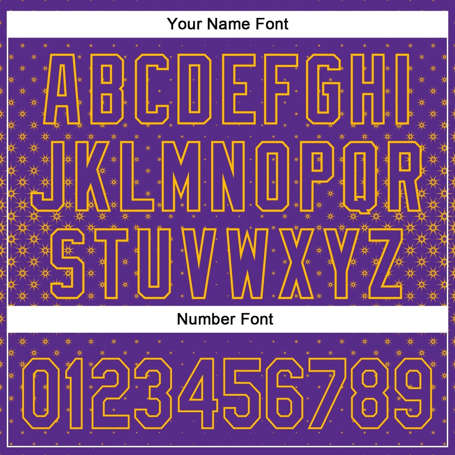 Custom Purple Gold 3D Pattern Design Geometric Stars Authentic Baseball Jersey - Sky-Custom