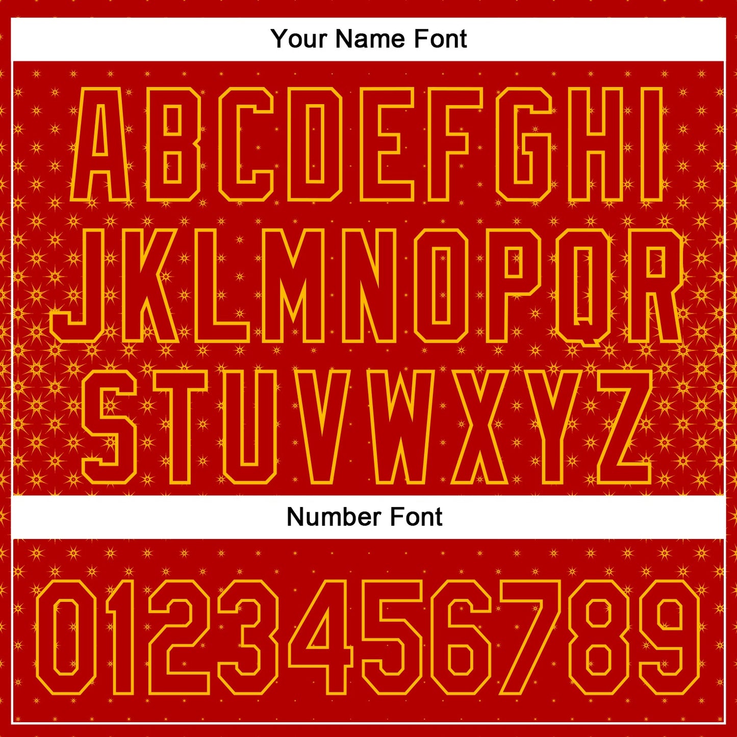 Custom Red Gold 3D Pattern Design Geometric Stars Authentic Baseball Jersey - Sky-Custom