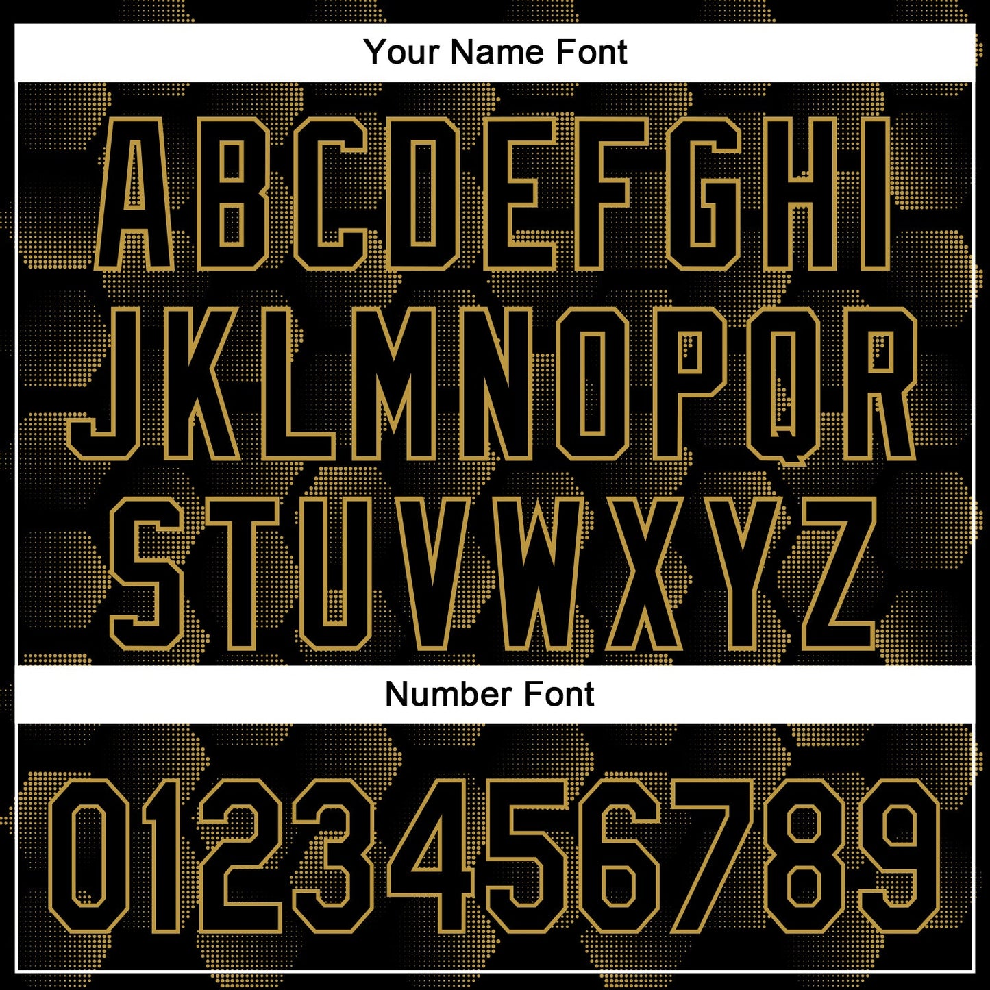 Custom Black Old Gold 3D Pattern Design Halftone Geometric Shapes Authentic Baseball Jersey - Sky-Custom