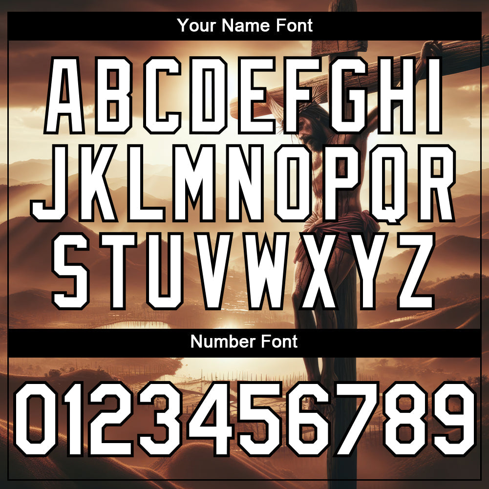 Custom Brown White-Black 3D Pattern Design Religion Cross Jesus Christ Good Friday Authentic Baseball Jersey - Sky-Custom