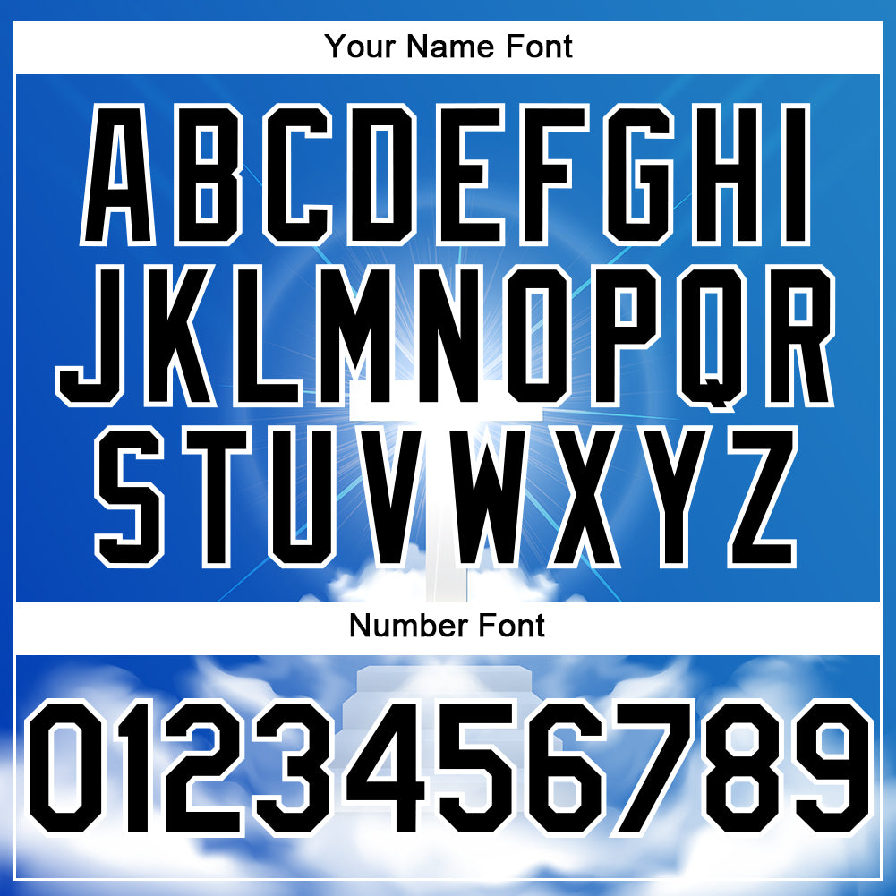 Custom Royal Black-White 3D Pattern Design Religion Cross Jesus Christ Good Friday Authentic Baseball Jersey - Sky-Custom