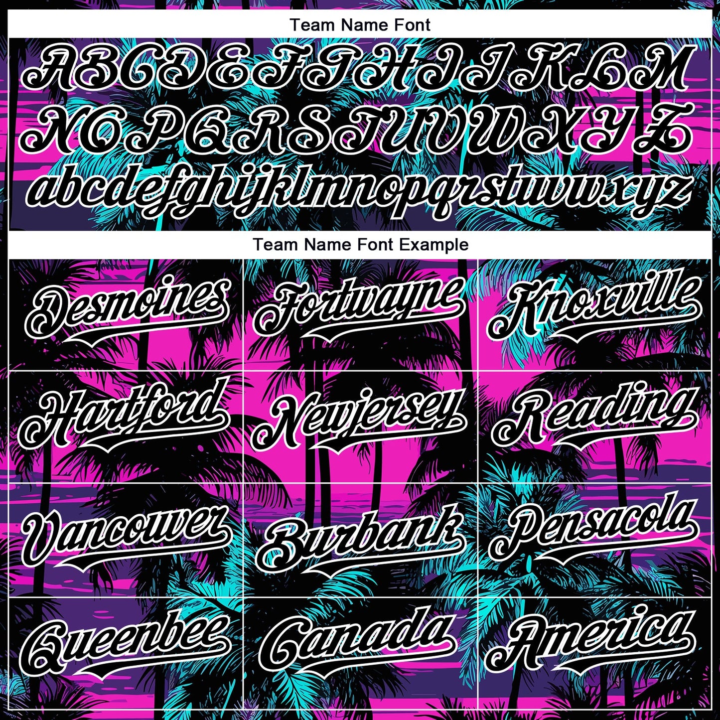 Custom Pink Black-White 3D Pattern Design Beach Hawaii Palm Trees Authentic Baseball Jersey - Sky-Custom