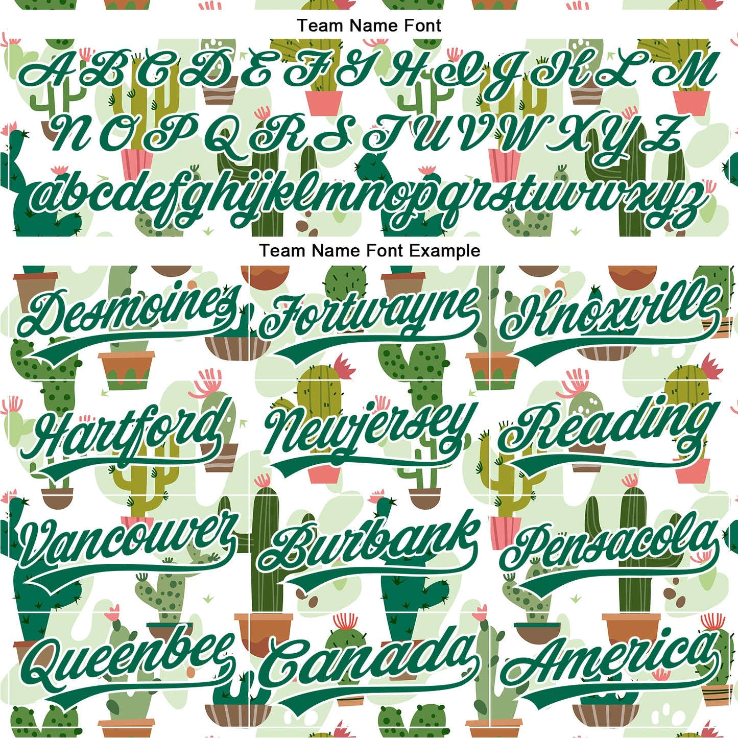 Custom White Kelly Green 3D Pattern Design Cactus Festival Authentic Baseball Jersey - Sky-Custom