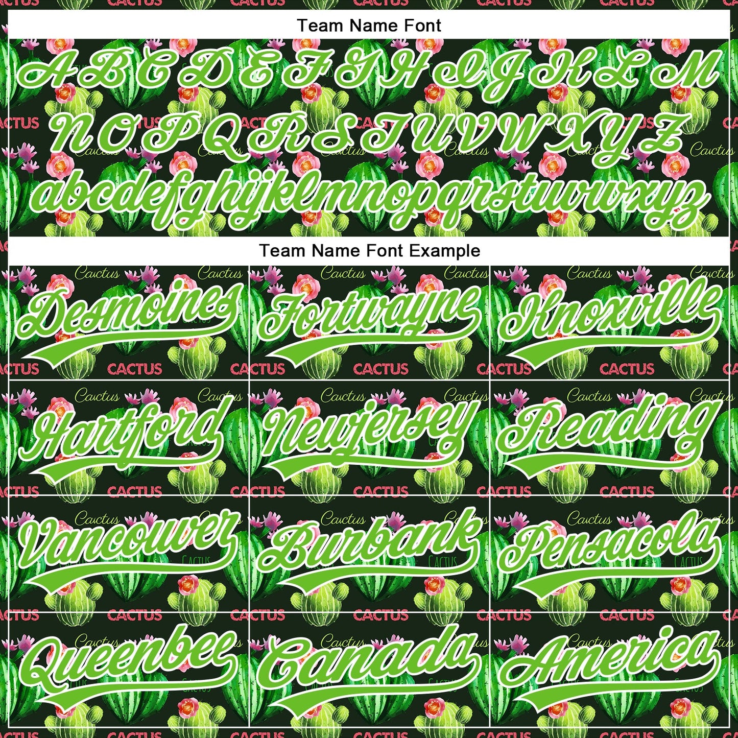 Custom Black Aurora Green-White 3D Pattern Design Cactus Festival Authentic Baseball Jersey - Sky-Custom