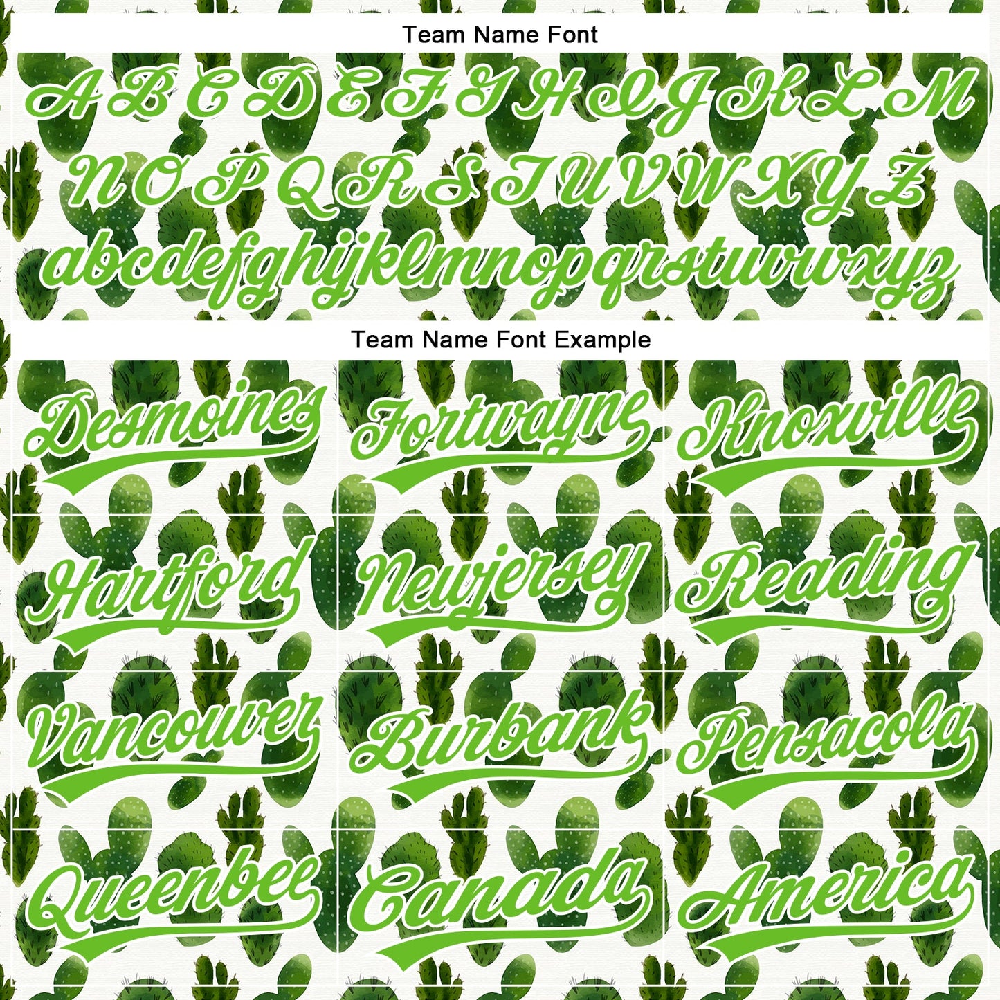Custom White Aurora Green 3D Pattern Design Cactus Festival Authentic Baseball Jersey - Sky-Custom