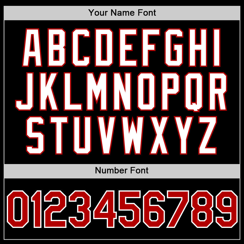 Custom Black Red-White 3D Pattern Design Gradient Style Twinkle Star Authentic Baseball Jersey - Sky-Custom