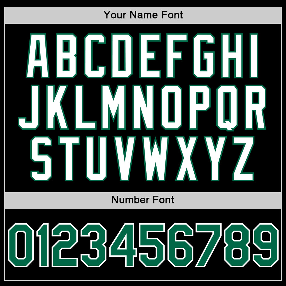 Custom Black Kelly Green-White 3D Pattern Design Gradient Style Twinkle Star Authentic Baseball Jersey - Sky-Custom