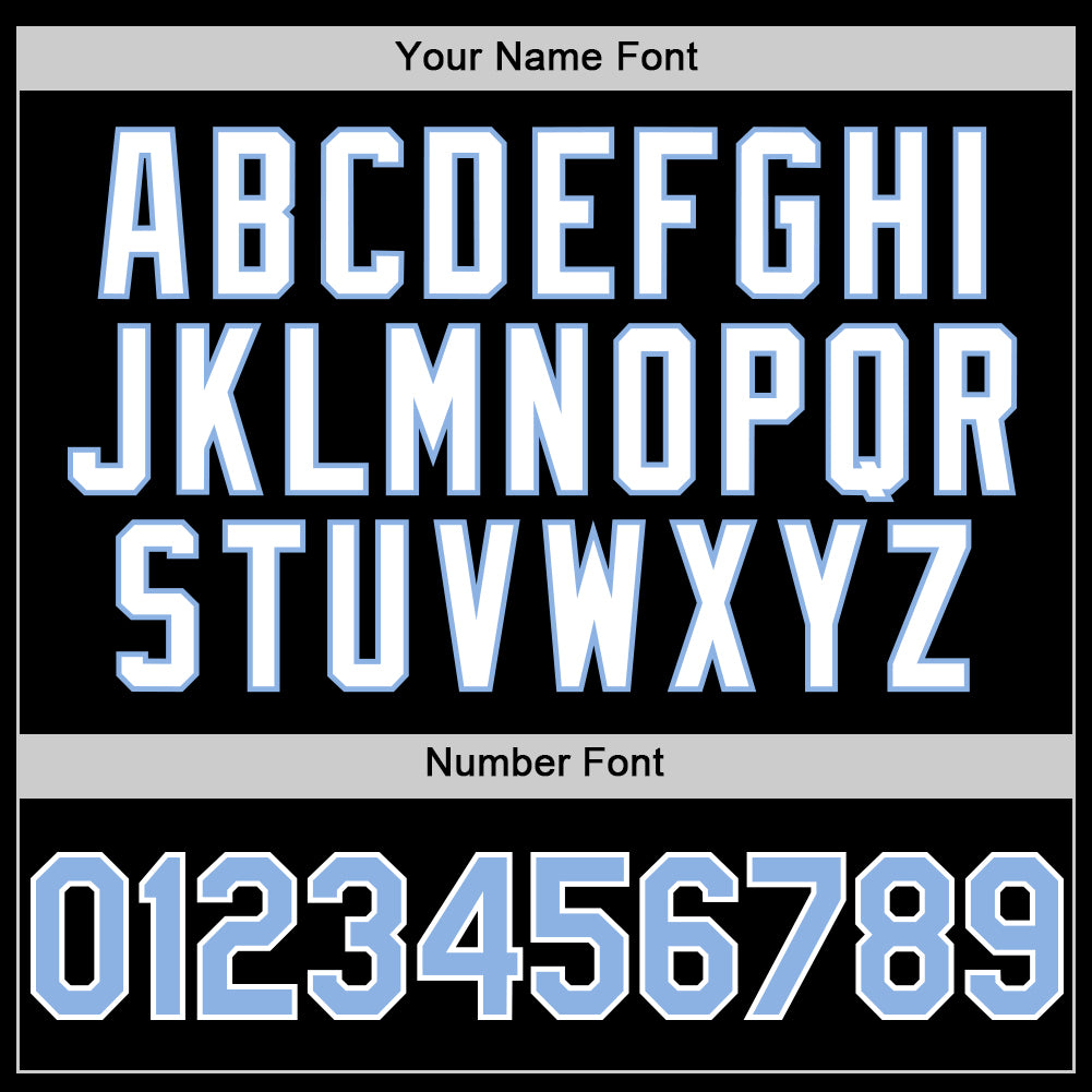 Custom Black Light Blue-White 3D Pattern Design Gradient Style Twinkle Star Authentic Baseball Jersey - Sky-Custom