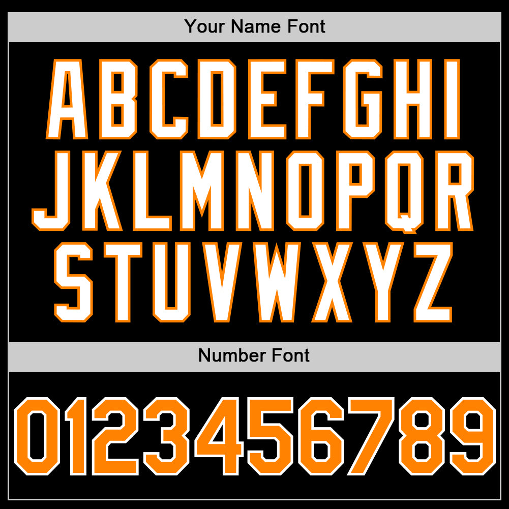 Custom Black Bay Orange-White 3D Pattern Design Gradient Style Twinkle Star Authentic Baseball Jersey - Sky-Custom