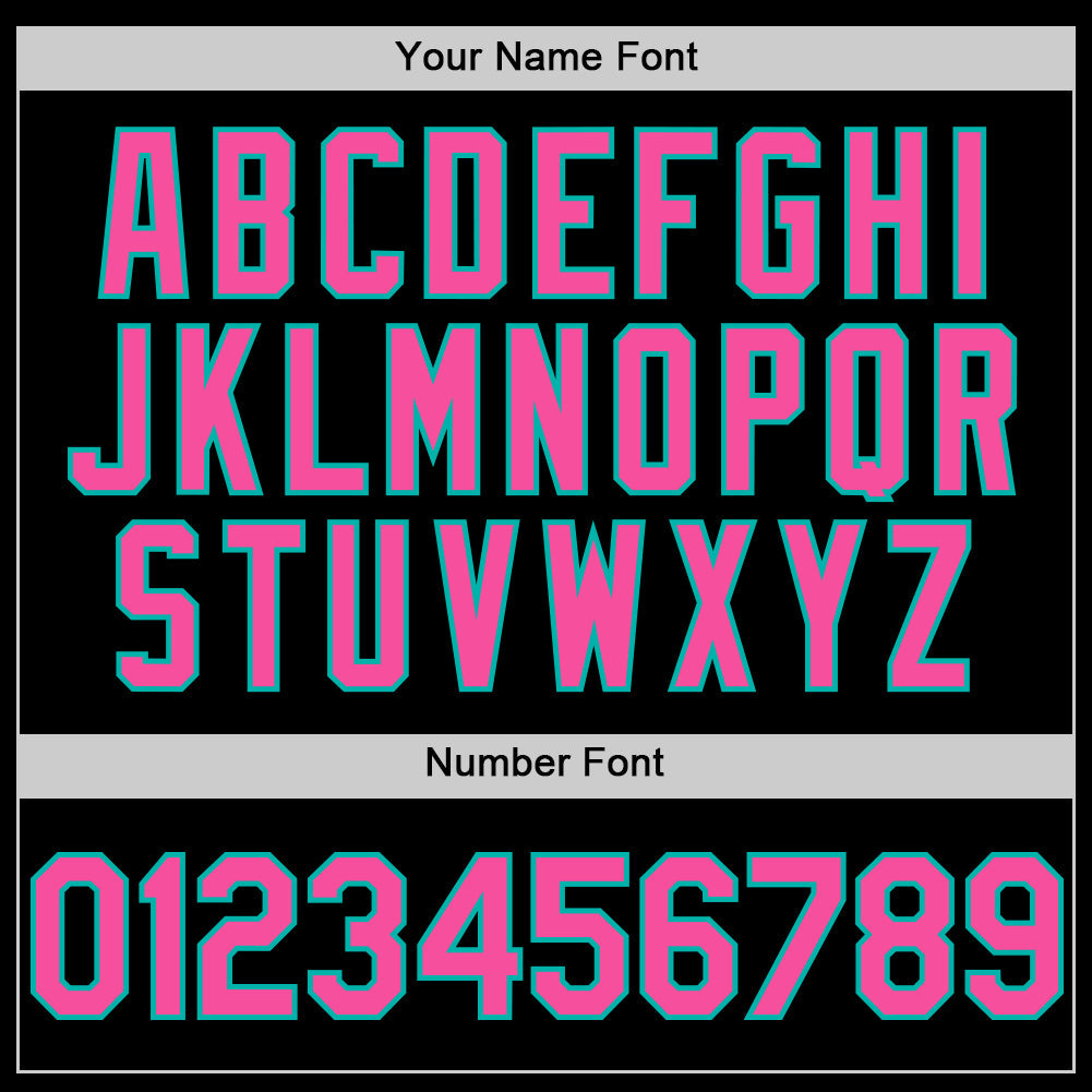 Custom Black Pink-Aqua 3D Pattern Design Gradient Style Twinkle Star Authentic Baseball Jersey - Sky-Custom