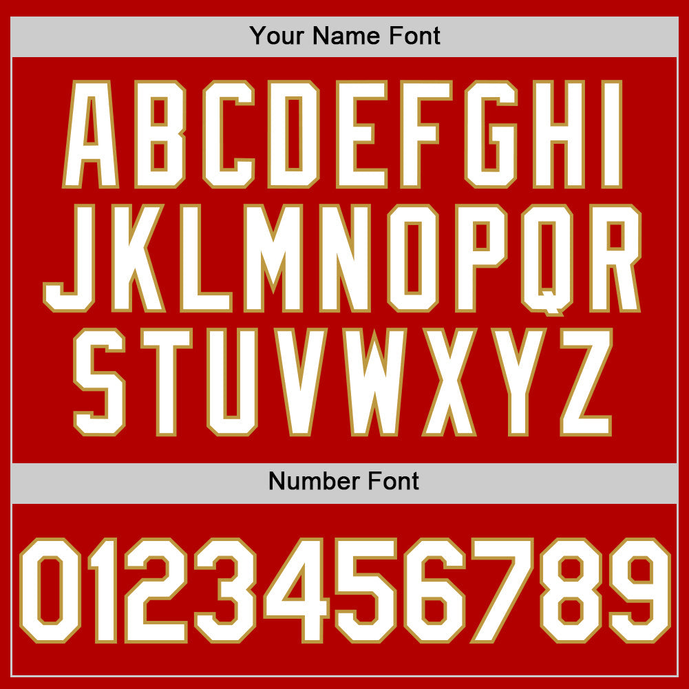 Custom Red White-Old Gold 3D Pattern Design Gradient Style Twinkle Star Authentic Baseball Jersey - Sky-Custom