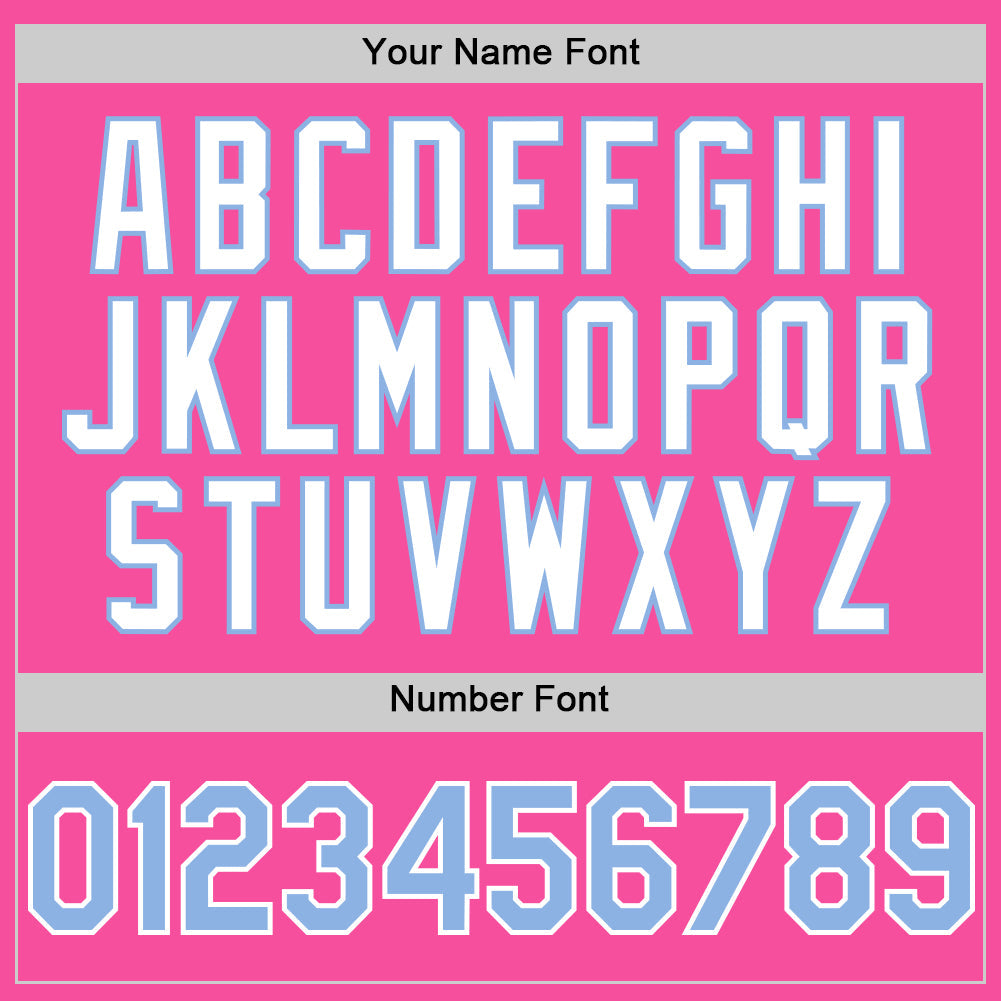 Custom Pink Light Blue-White 3D Pattern Design Gradient Style Twinkle Star Authentic Baseball Jersey - Sky-Custom