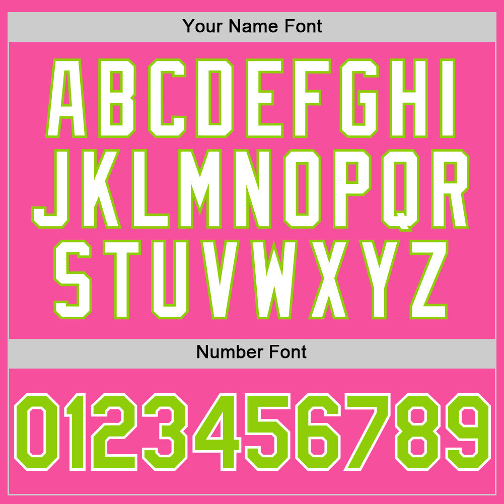 Custom Pink Neon Green-White 3D Pattern Design Gradient Style Twinkle Star Authentic Baseball Jersey - Sky-Custom