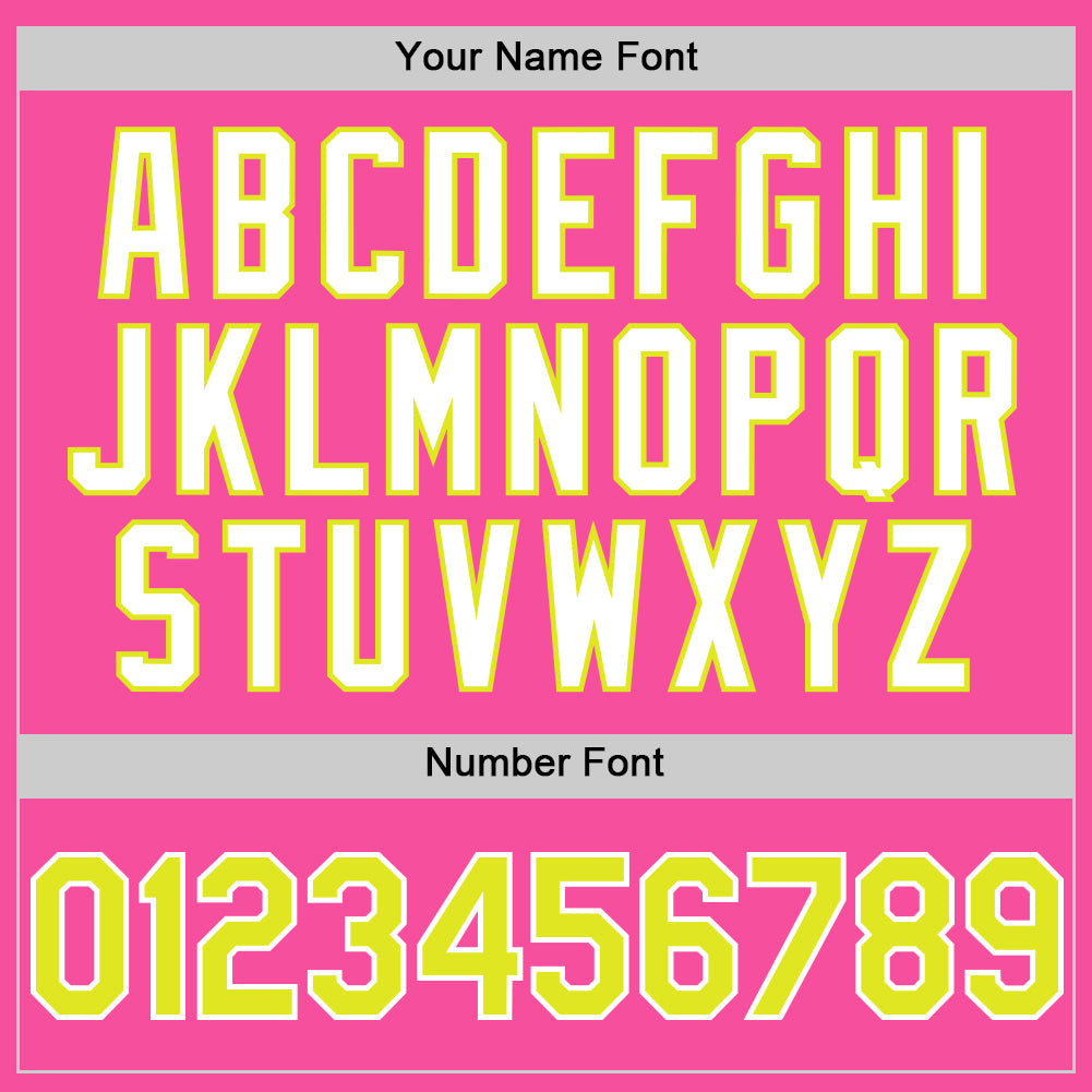 Custom Pink Neon Yellow-White 3D Pattern Design Gradient Style Twinkle Star Authentic Baseball Jersey - Sky-Custom