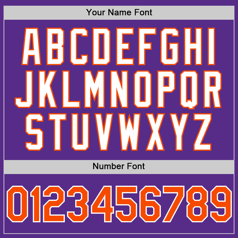 Custom Purple Orange-White 3D Pattern Design Gradient Style Twinkle Star Authentic Baseball Jersey - Sky-Custom