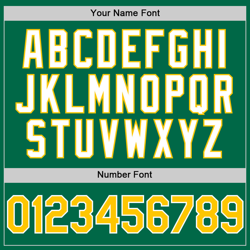 Custom Kelly Green Yellow-White 3D Pattern Design Gradient Style Twinkle Star Authentic Baseball Jersey - Sky-Custom