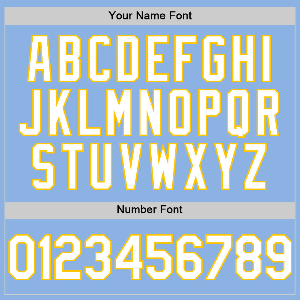 Custom Light Blue White-Yellow 3D Pattern Design Gradient Style Twinkle Star Authentic Baseball Jersey - Sky-Custom