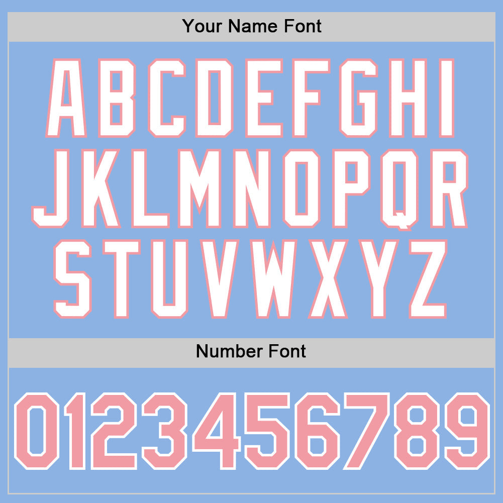 Custom Light Blue Medium Pink-White 3D Pattern Design Gradient Style Twinkle Star Authentic Baseball Jersey - Sky-Custom