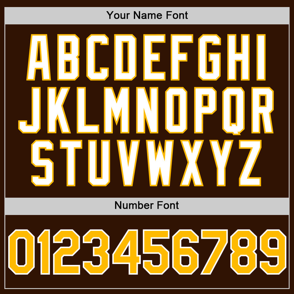 Custom Brown Gold-White 3D Pattern Design Gradient Style Twinkle Star Authentic Baseball Jersey - Sky-Custom