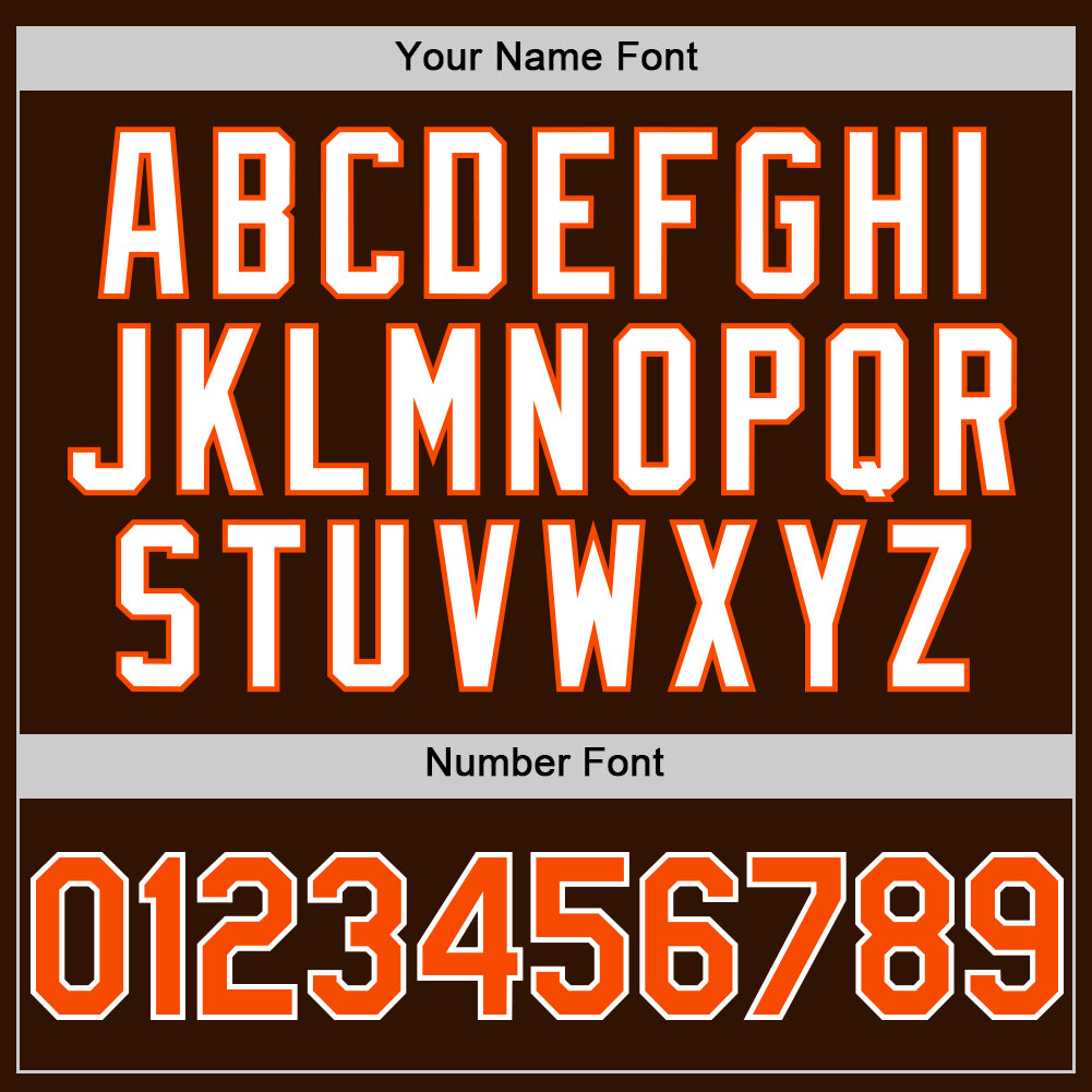 Custom Brown Orange-White 3D Pattern Design Gradient Style Twinkle Star Authentic Baseball Jersey - Sky-Custom