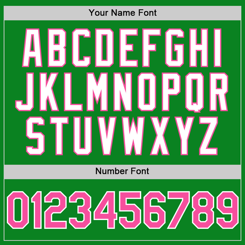 Custom Grass Green Pink-White 3D Pattern Design Gradient Style Twinkle Star Authentic Baseball Jersey - Sky-Custom