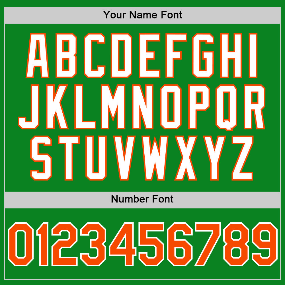 Custom Grass Green Orange-White 3D Pattern Design Gradient Style Twinkle Star Authentic Baseball Jersey - Sky-Custom