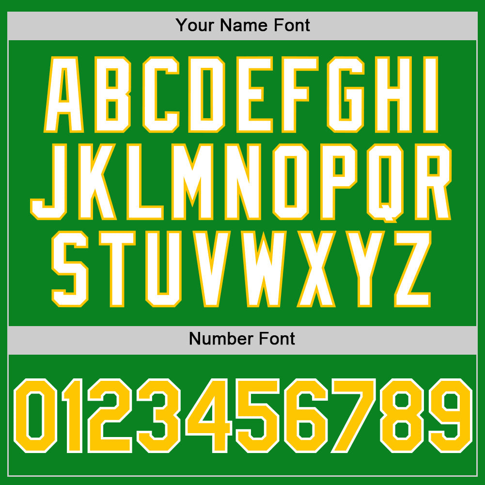 Custom Grass Green Yellow-White 3D Pattern Design Gradient Style Twinkle Star Authentic Baseball Jersey - Sky-Custom
