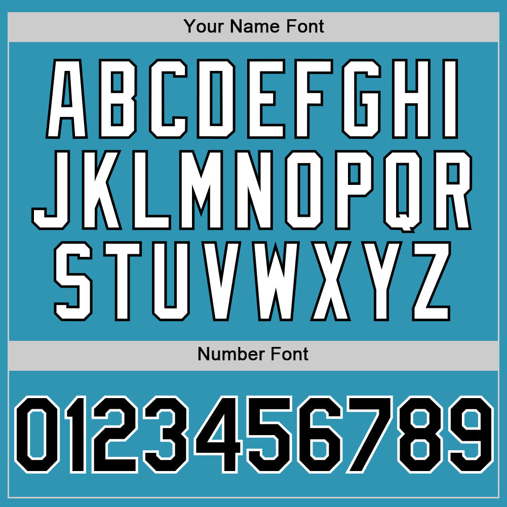 Custom Panther Blue Black-White 3D Pattern Design Gradient Style Twinkle Star Authentic Baseball Jersey - Sky-Custom