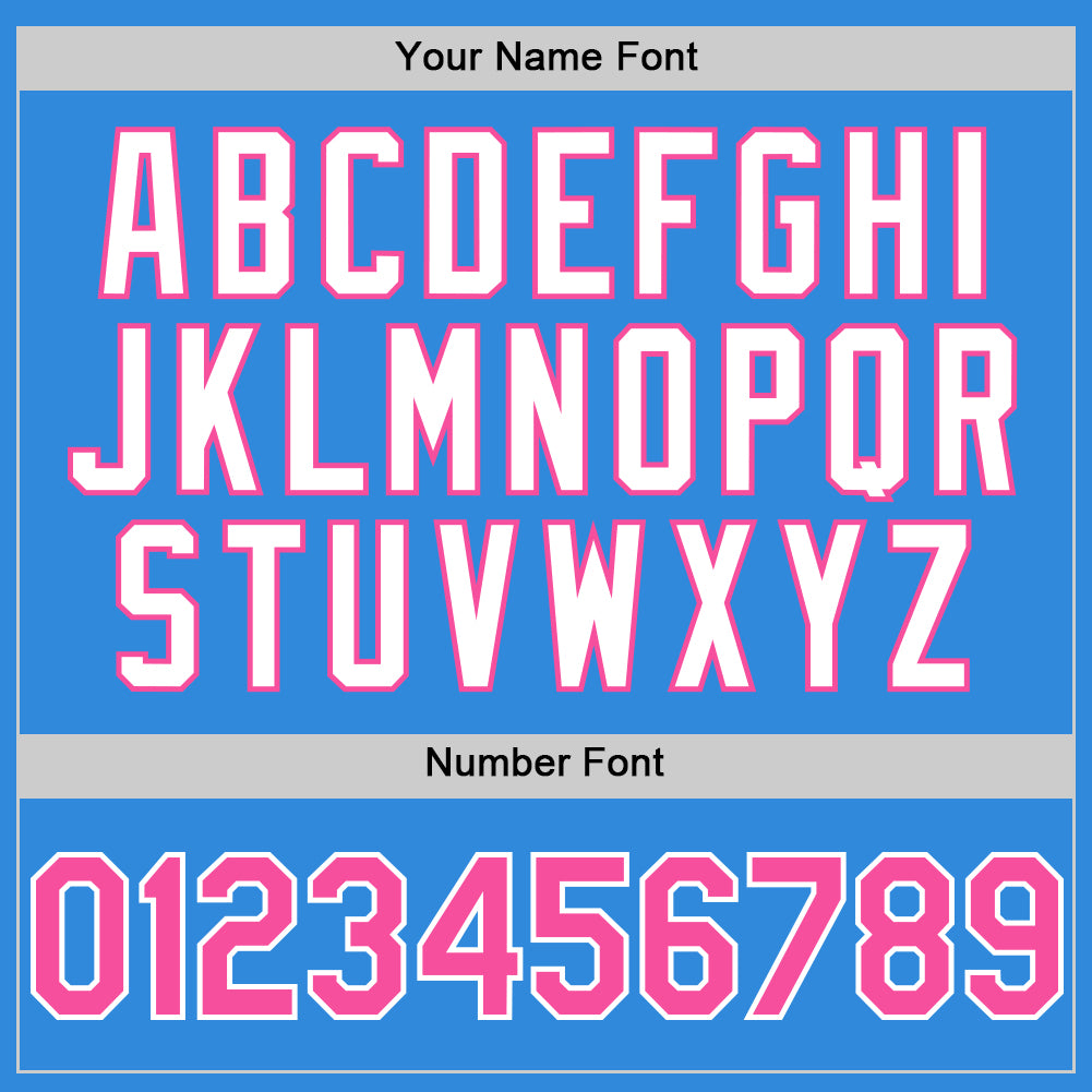 Custom Electric Blue Pink-White 3D Pattern Design Gradient Style Twinkle Star Authentic Baseball Jersey - Sky-Custom