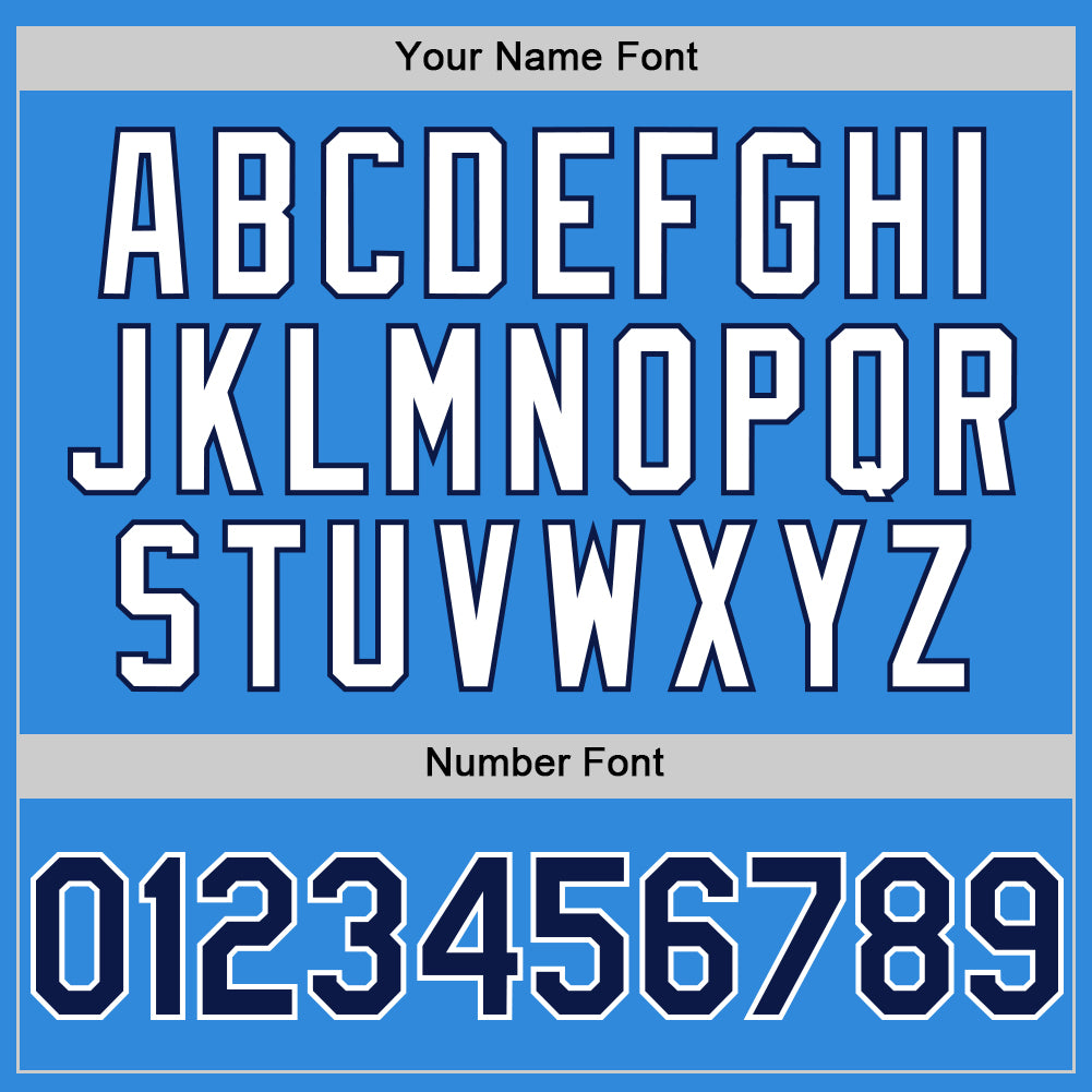 Custom Electric Blue Navy-White 3D Pattern Design Gradient Style Twinkle Star Authentic Baseball Jersey - Sky-Custom