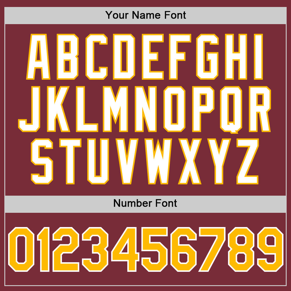 Custom Burgundy Gold-White 3D Pattern Design Gradient Style Twinkle Star Authentic Baseball Jersey - Sky-Custom