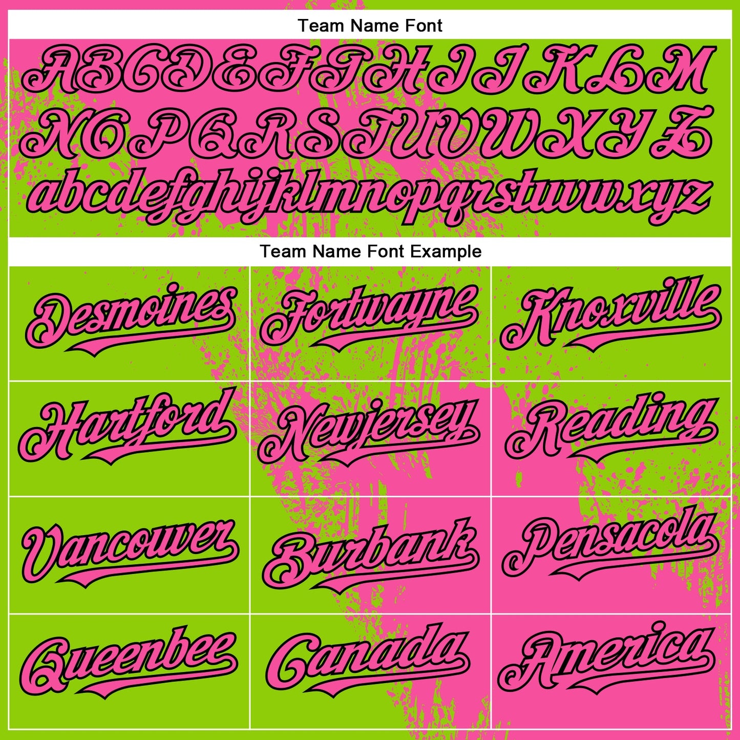 Custom Pink Neon Green-Black 3D Pattern Design Abstract Brush Stroke Authentic Baseball Jersey - Sky-Custom
