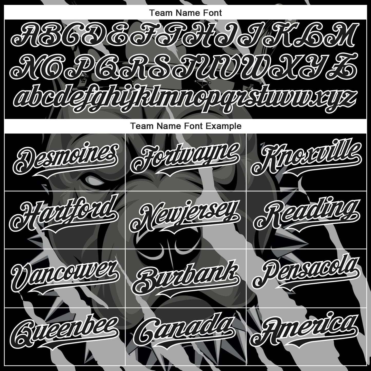 Custom Black White 3D Pattern Design Animal Pitbull Dog Authentic Baseball Jersey - Sky-Custom
