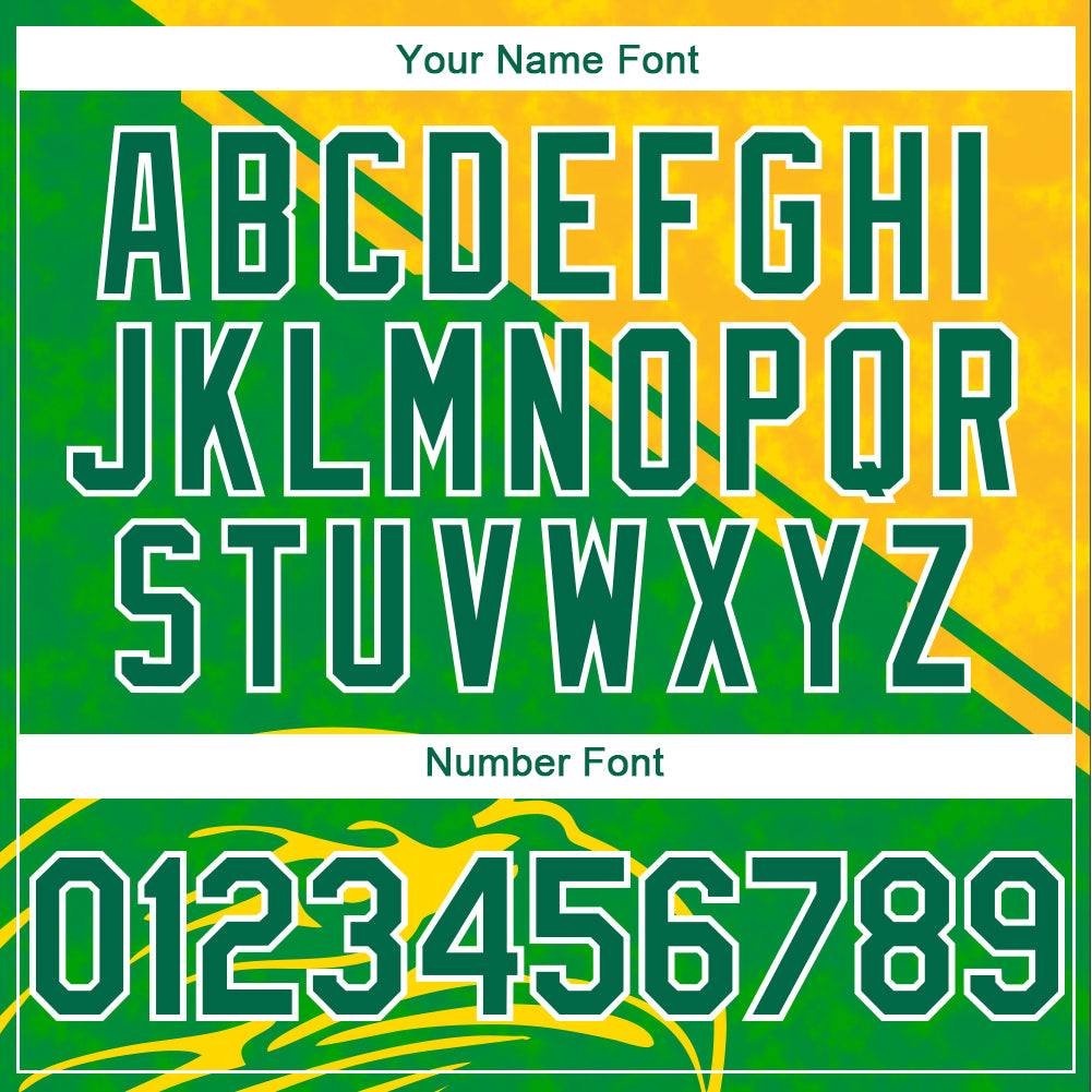 Custom Yellow Kelly Green-White 3D Pattern Design Animal Eagle Authentic Baseball Jersey - Sky-Custom