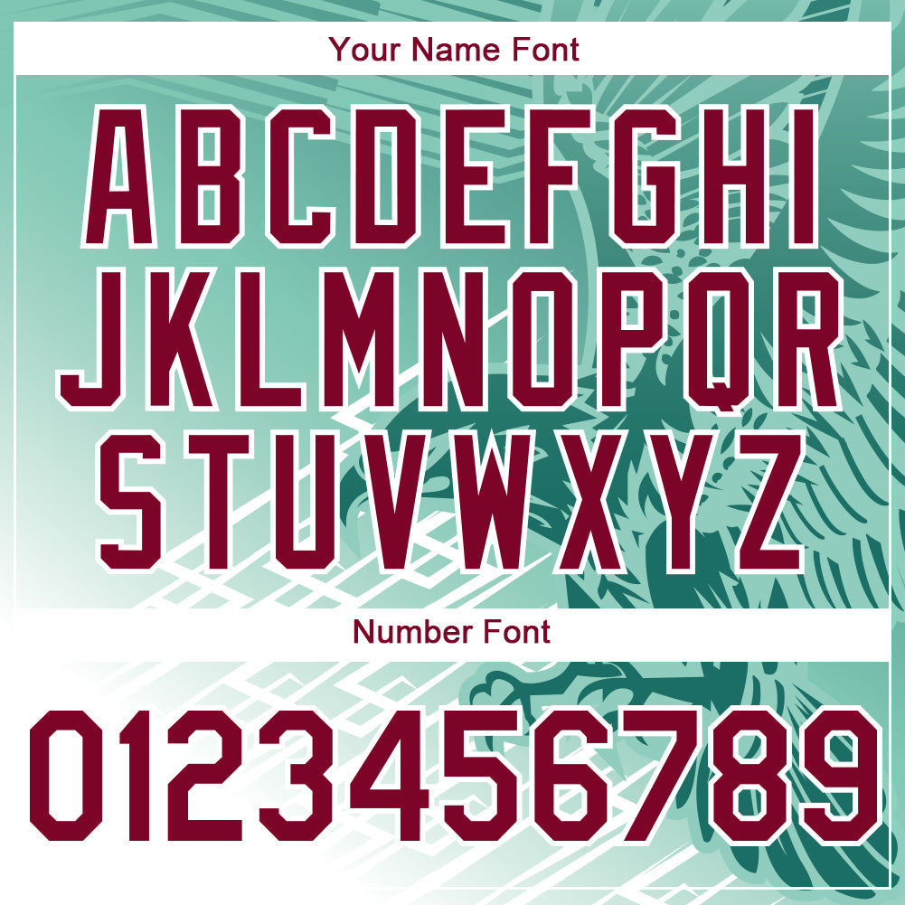 Custom Teal Crimson-White 3D Pattern Design Animal Eagle Authentic Baseball Jersey - Sky-Custom