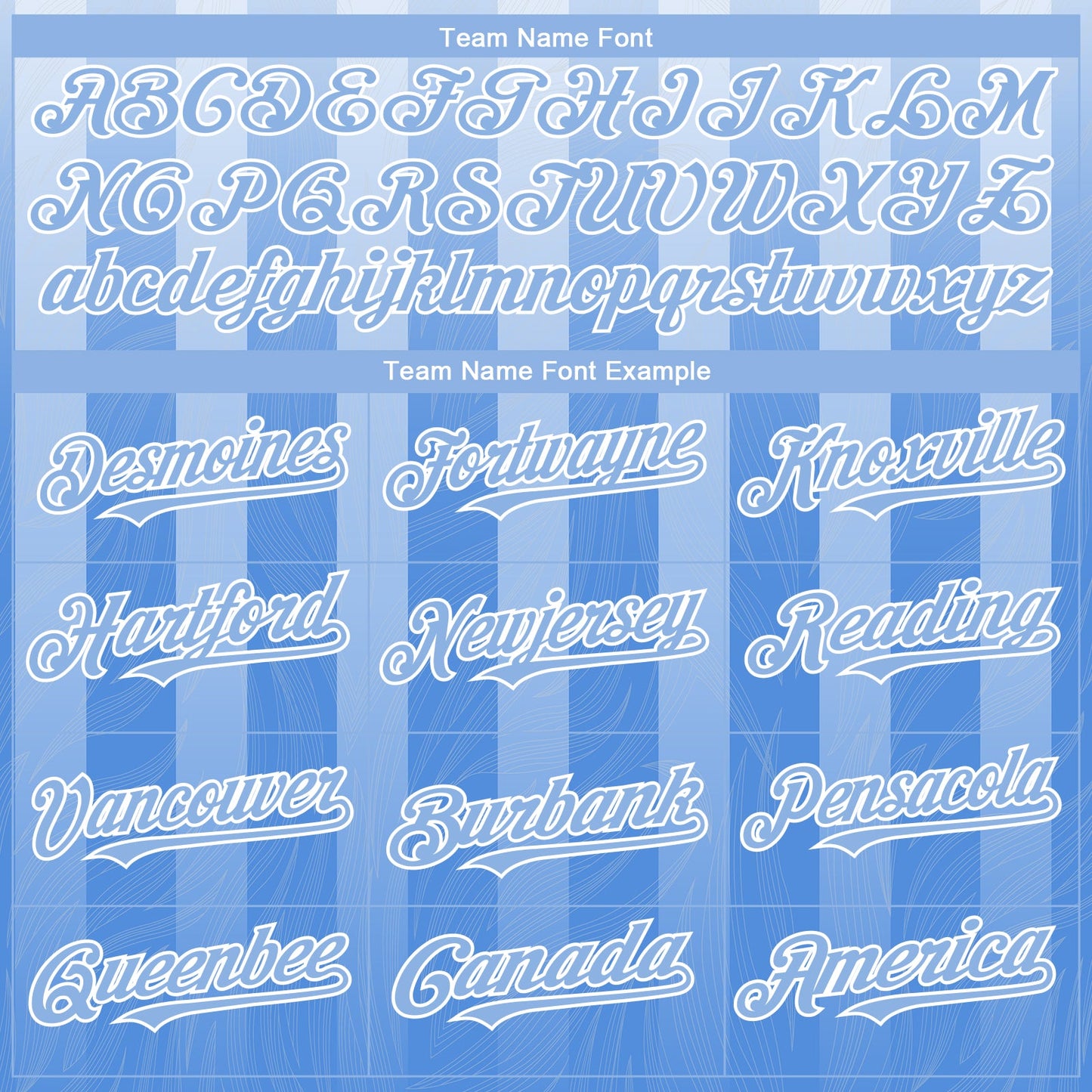Custom White Light Blue 3D Pattern Design Stripes Authentic Baseball Jersey - Sky-Custom