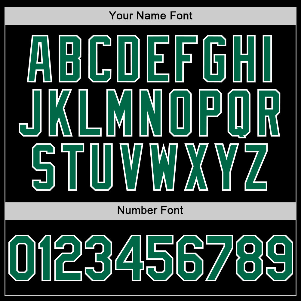 Custom Black Kelly Green-White 3D Pattern Design Abstract Splatter Texture Authentic Baseball Jersey - Sky-Custom