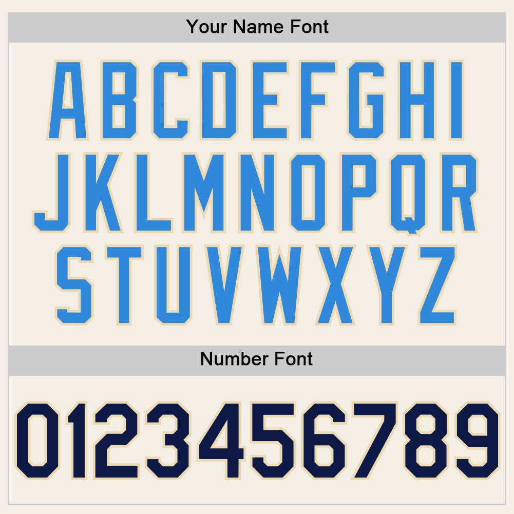 Custom Cream Navy-Electric Blue 3D Pattern Design Confetti Authentic Baseball Jersey - Sky-Custom