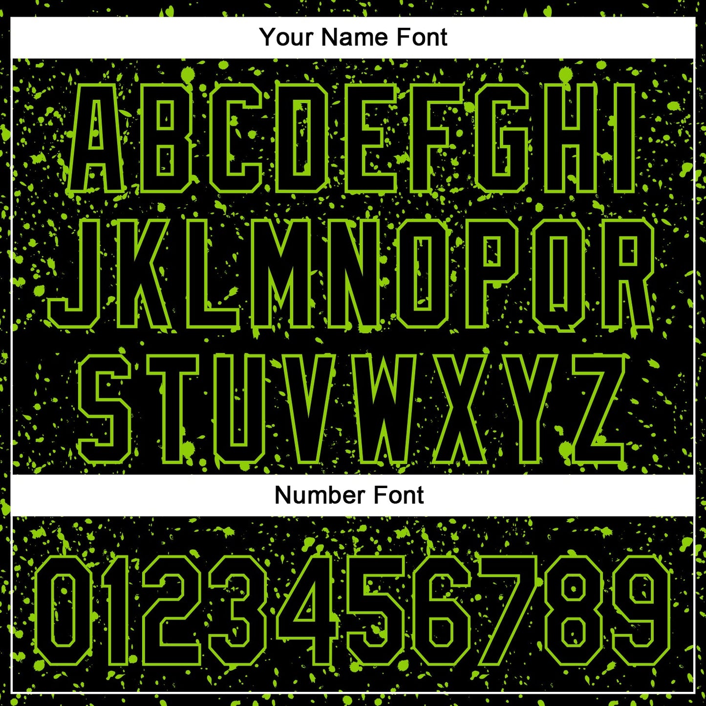 Custom Black Neon Green 3D Pattern Design Abstract Splatter Ink Authentic Baseball Jersey - Sky-Custom