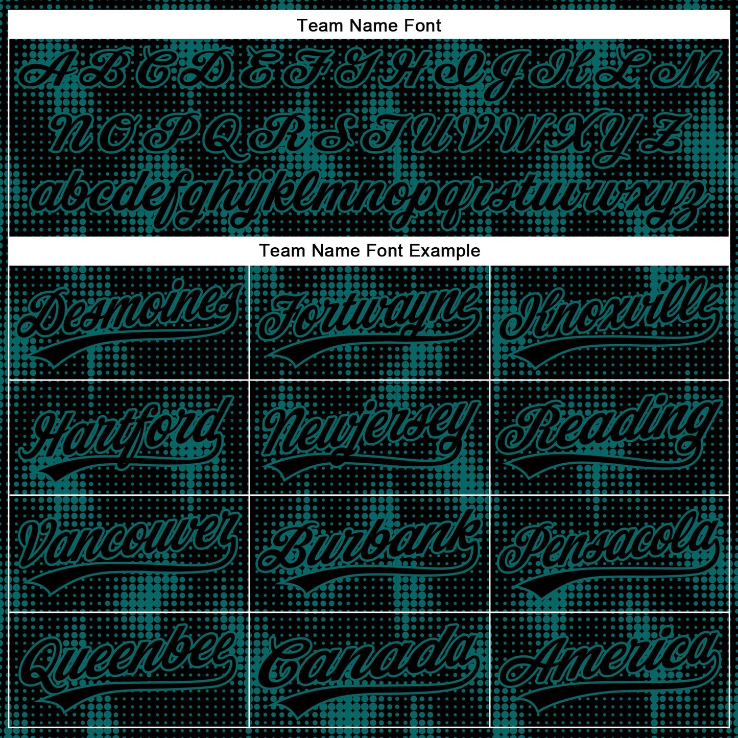 Custom Black Teal 3D Pattern Design Halftone Dots Authentic Baseball Jersey - Sky-Custom