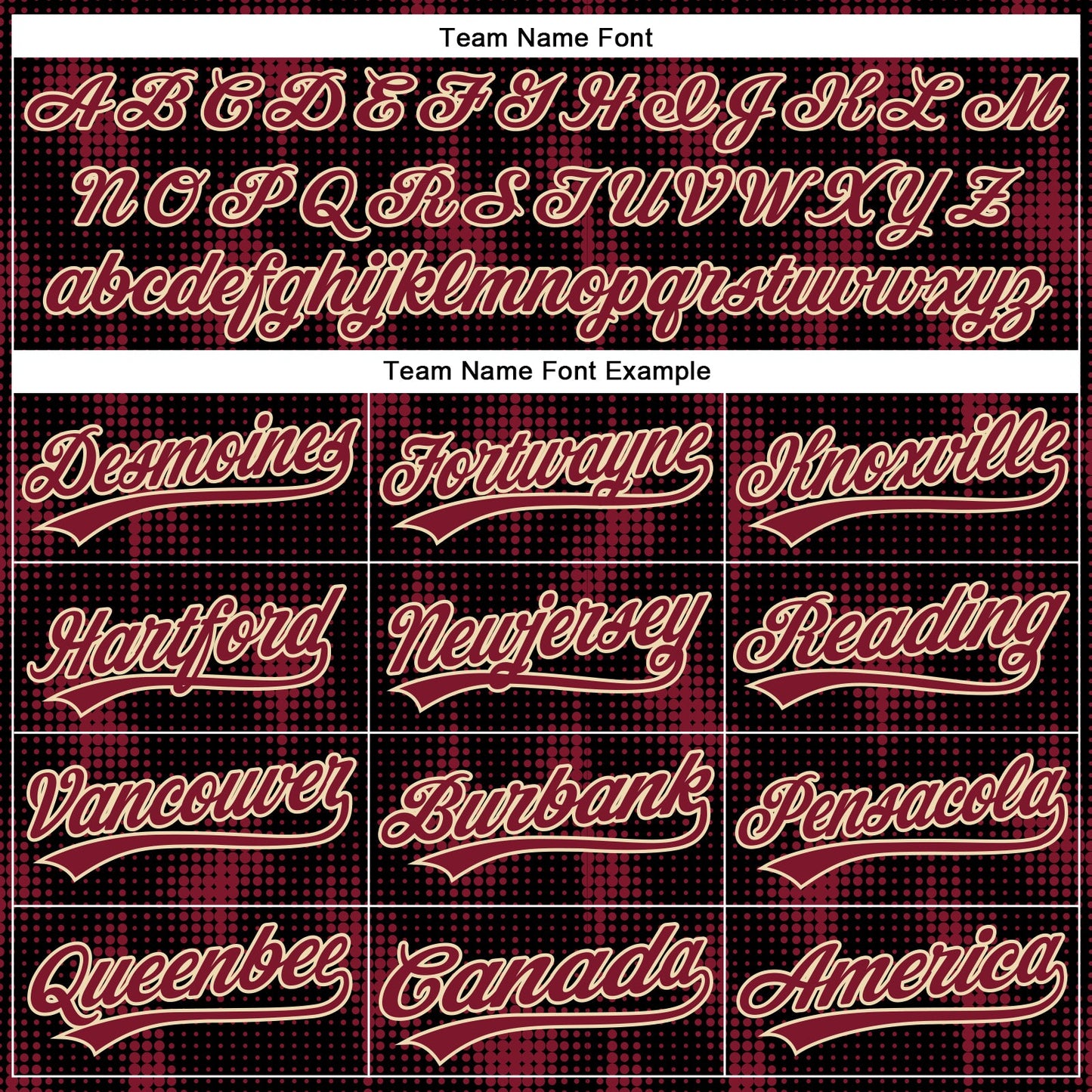 Custom Black Crimson-Cream 3D Pattern Design Halftone Dots Authentic Baseball Jersey - Sky-Custom