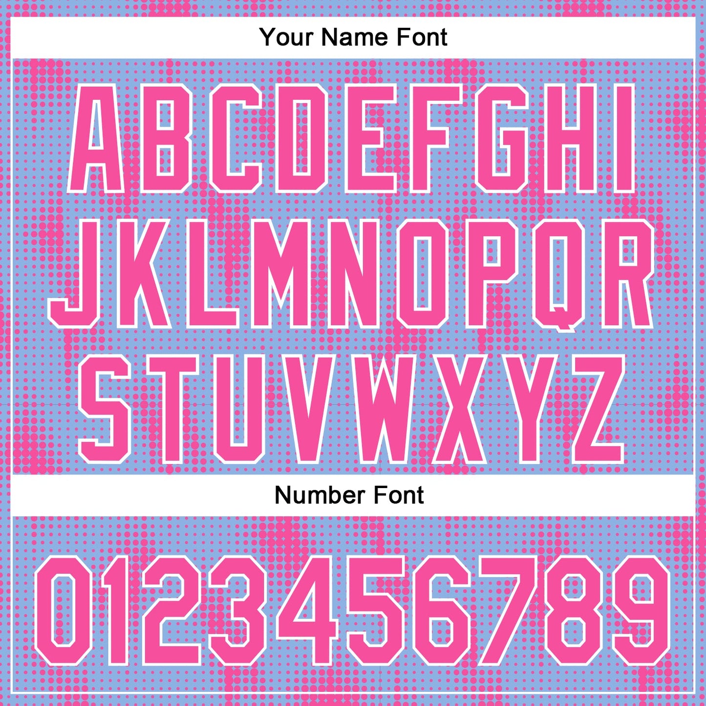 Custom Light Blue Pink-White 3D Pattern Design Halftone Dots Authentic Baseball Jersey - Sky-Custom