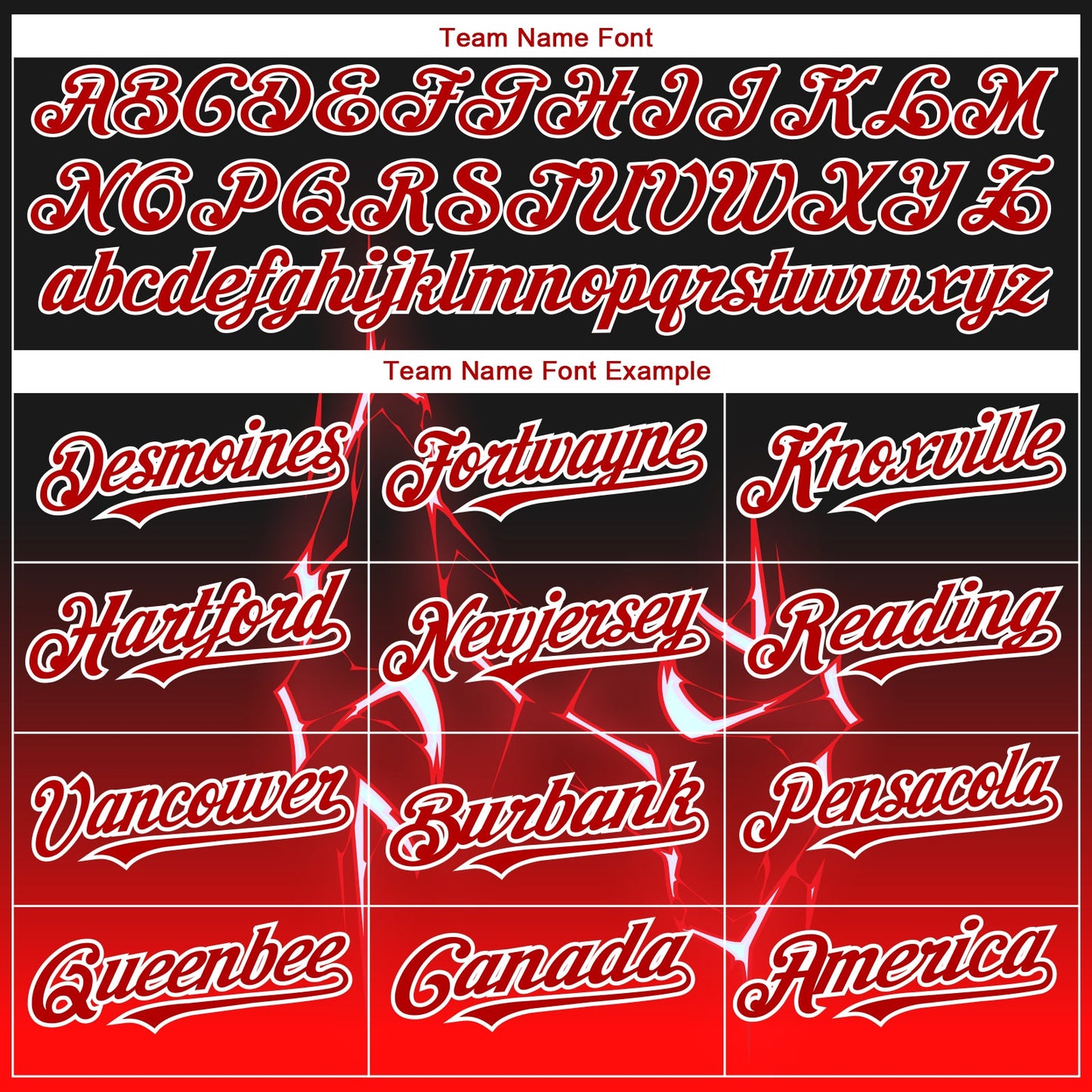 Custom Black Red-White 3D Pattern Design Lightning Authentic Baseball Jersey - Sky-Custom