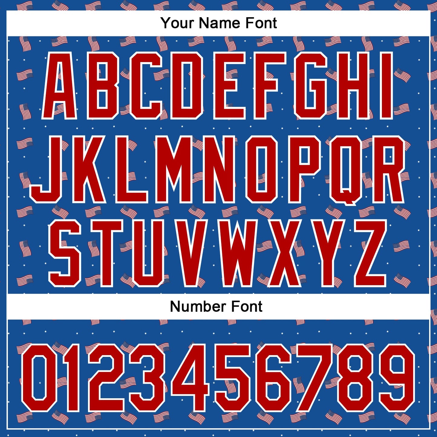Custom Thunder Blue Red-White 3D American Flag Authentic Baseball Jersey - Sky-Custom